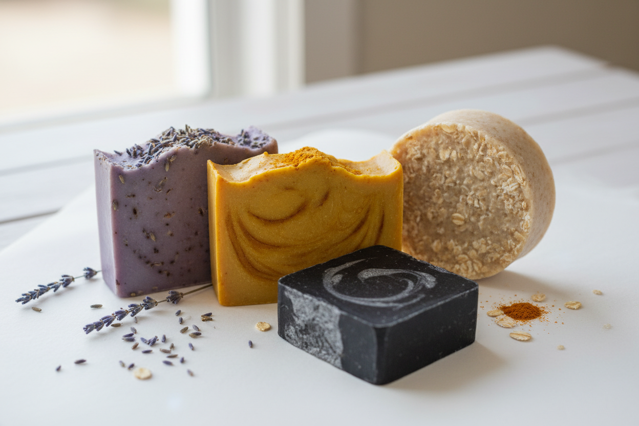 Handcrafted Soap Collection - Natural Flavors